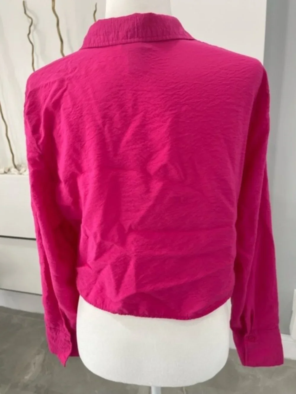 H&M Fuchsia Ruched Blouse - Picture 2 of 8